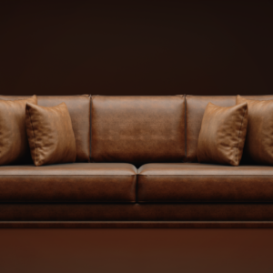 Brown Leather Sofa